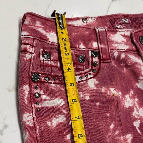 Miss Me Women's Pink Tie-Dye Skinny Jeans - Picture 12 of 16